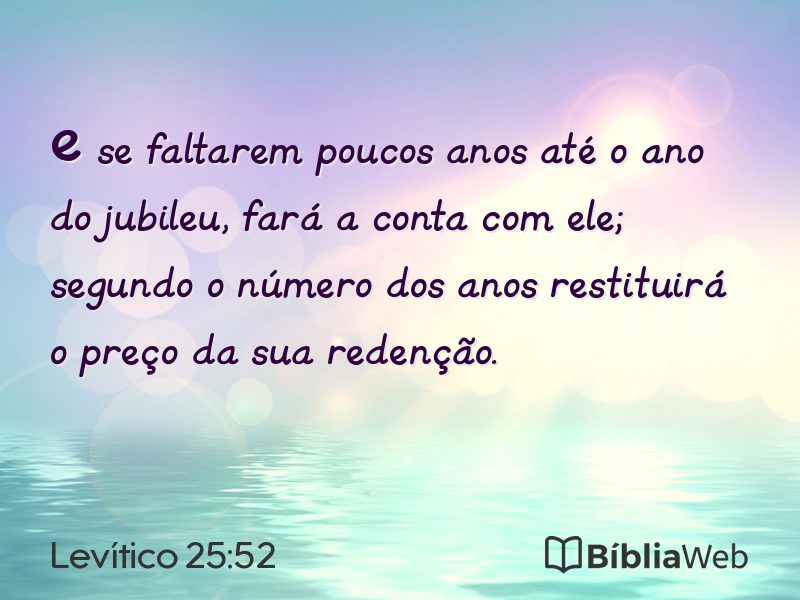 Levítico 25:52 em imagem para compartilhar