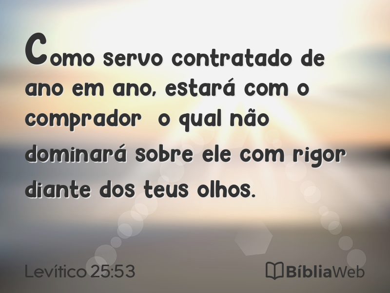 Levítico 25:53 em imagem para compartilhar