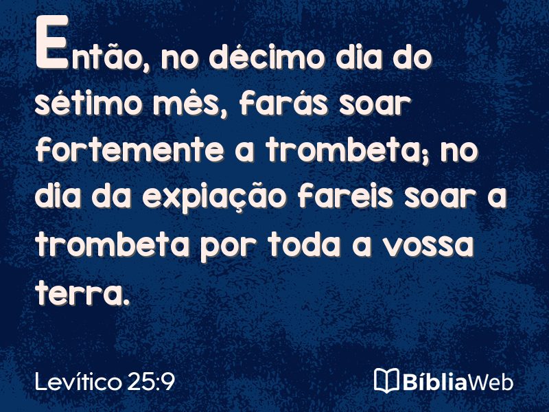 Levítico 25:9 em imagem para compartilhar