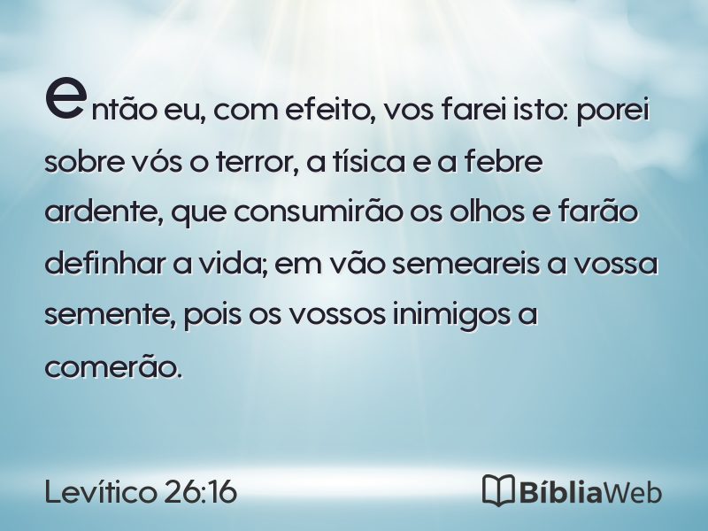 Levítico 26:16 em imagem para compartilhar