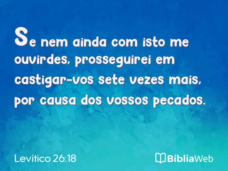 Levítico 26:18 em imagem para compartilhar