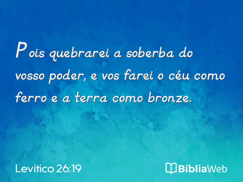 Levítico 26:19 em imagem para compartilhar