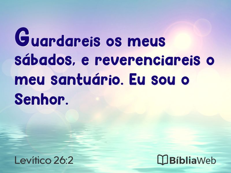 Levítico 26:2 em imagem para compartilhar