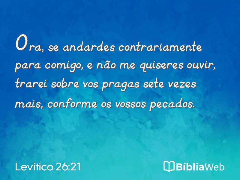 Levítico 26:21 em imagem para compartilhar