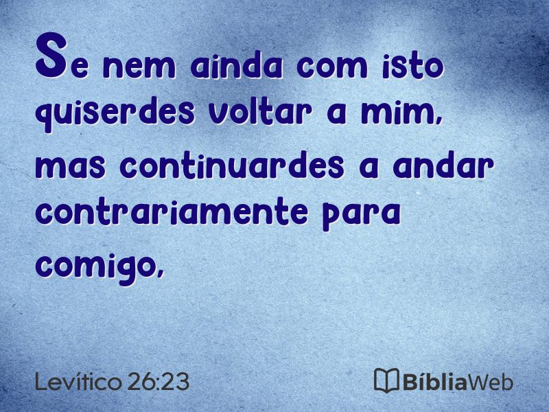 Levítico 26:23 em imagem para compartilhar