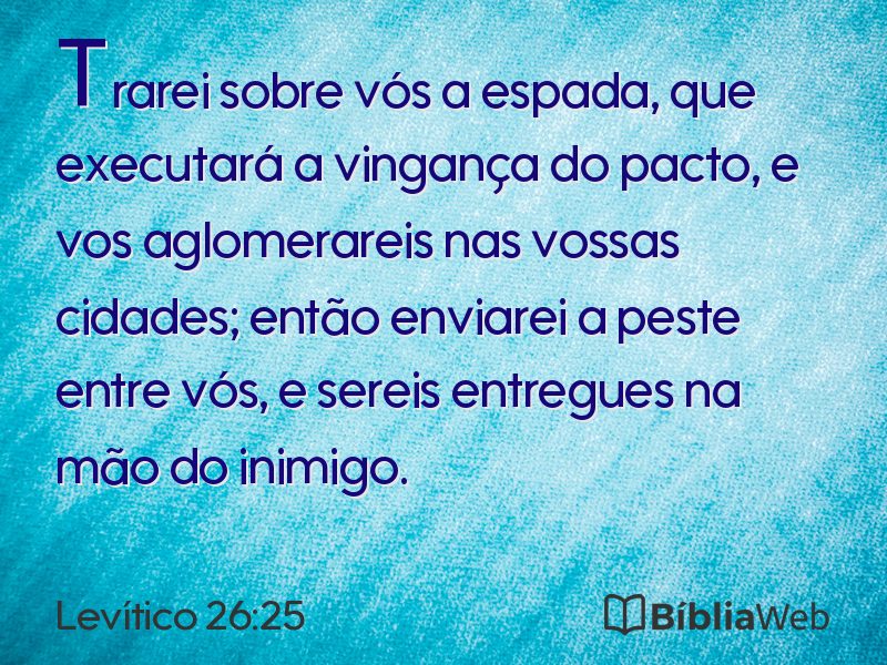 Levítico 26:25 em imagem para compartilhar