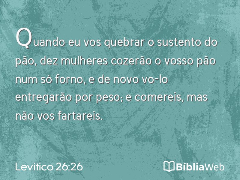 Levítico 26:26 em imagem para compartilhar