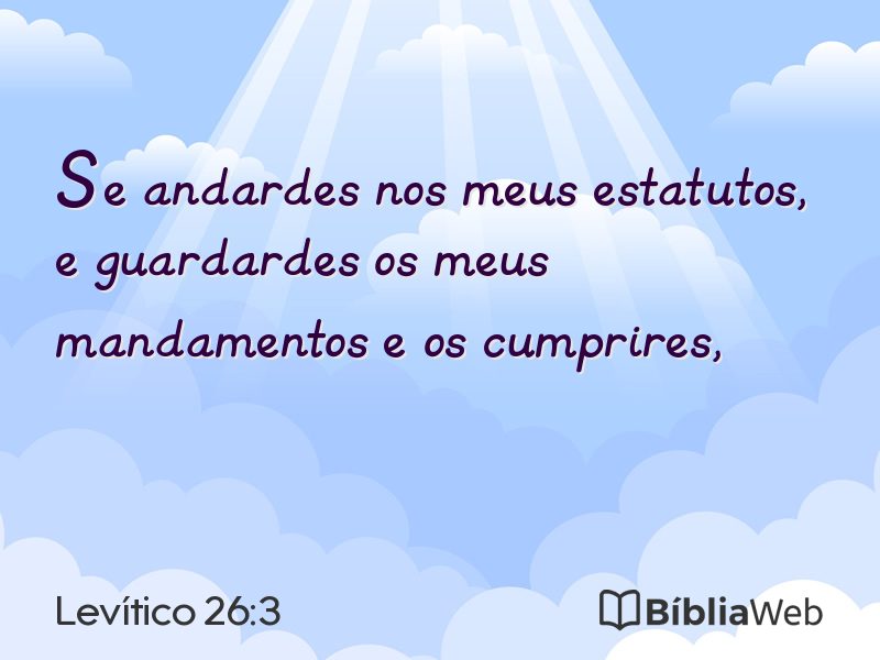 Levítico 26:3 em imagem para compartilhar