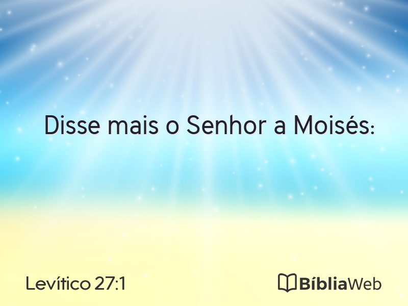 Levítico 27:1 em imagem para compartilhar