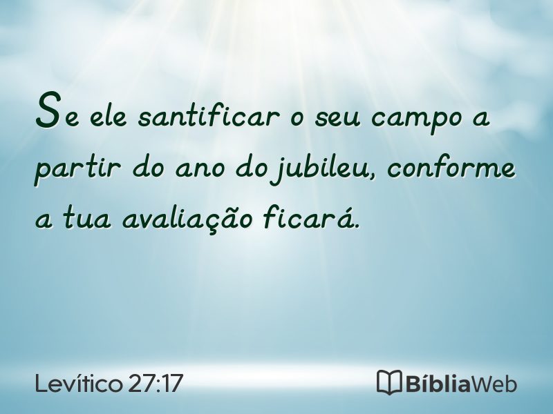 Levítico 27:17 em imagem para compartilhar