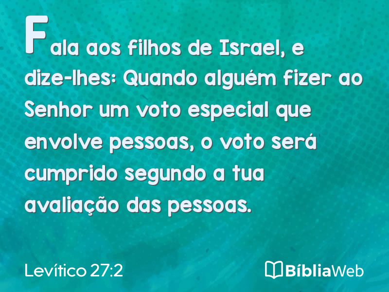 Levítico 27:2 em imagem para compartilhar