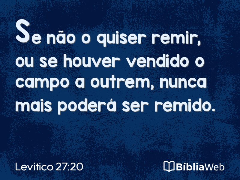 Levítico 27:20 em imagem para compartilhar