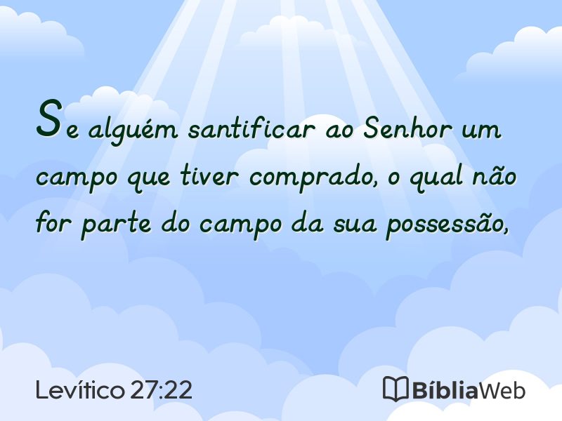 Levítico 27:22 em imagem para compartilhar