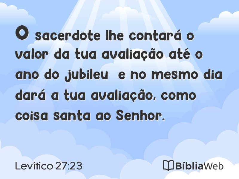 Levítico 27:23 em imagem para compartilhar
