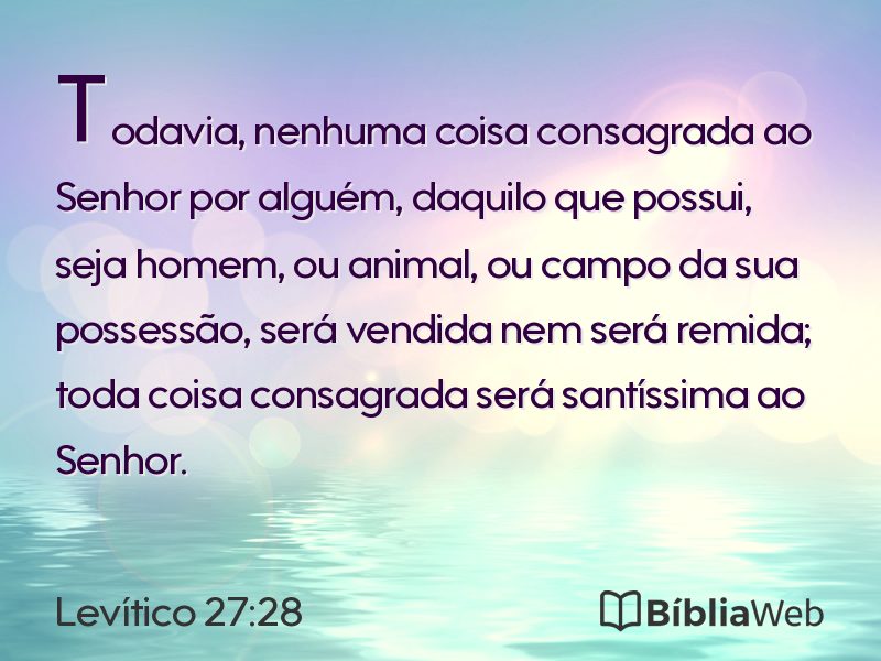 Levítico 27:28 em imagem para compartilhar