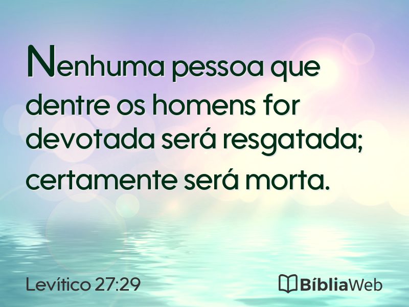 Levítico 27:29 em imagem para compartilhar
