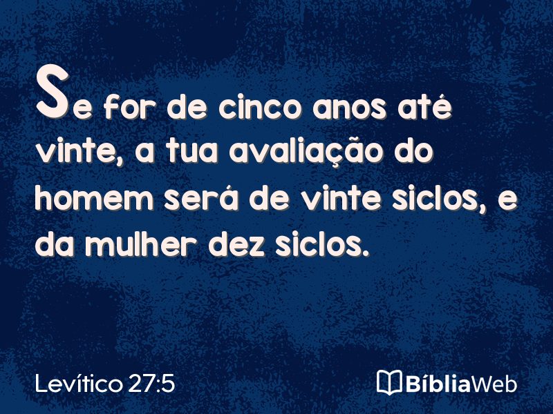 Levítico 27:5 em imagem para compartilhar