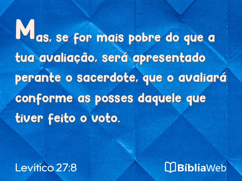 Levítico 27:8 em imagem para compartilhar