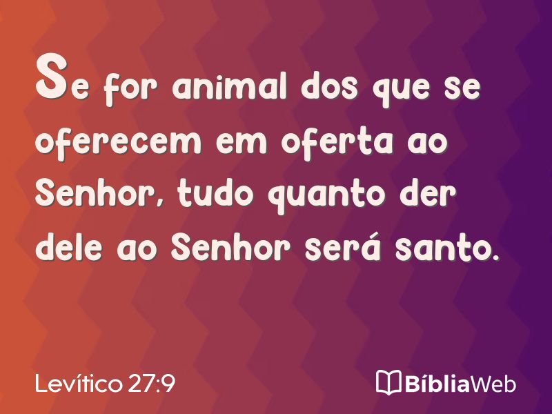 Levítico 27:9 em imagem para compartilhar