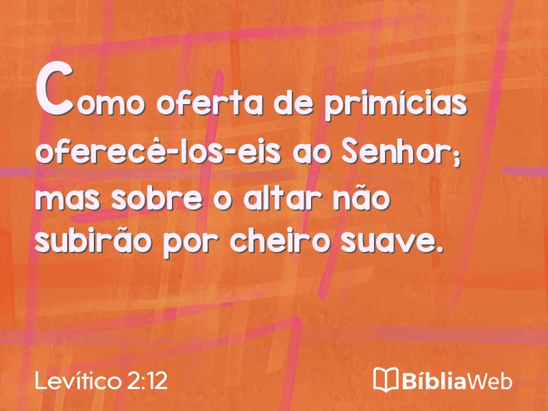 Levítico 2:12 em imagem para compartilhar