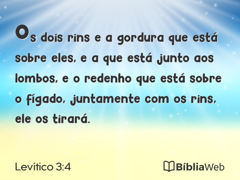 Levítico 3:4 em imagem para compartilhar