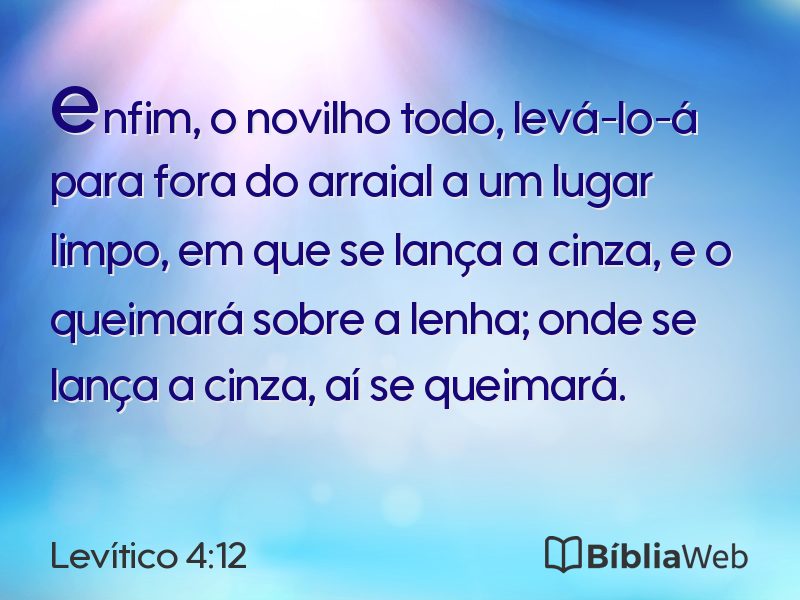 Levítico 4:12 em imagem para compartilhar
