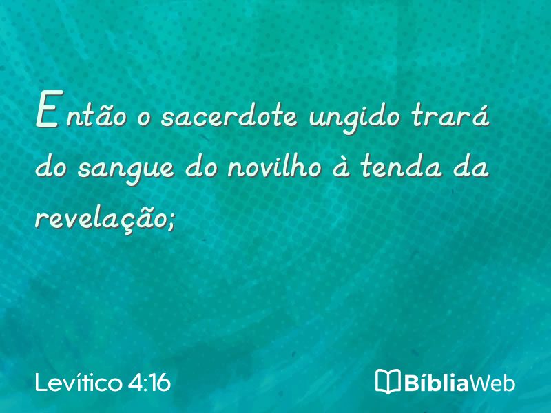 Levítico 4:16 em imagem para compartilhar