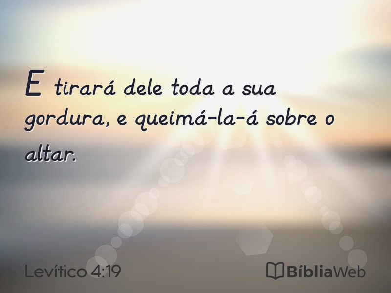 Levítico 4:19 em imagem para compartilhar