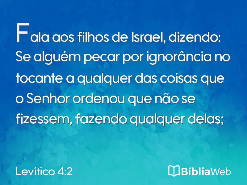 Levítico 4:2 em imagem para compartilhar