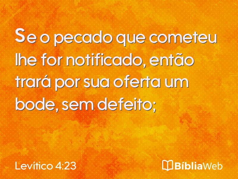 Levítico 4:23 em imagem para compartilhar