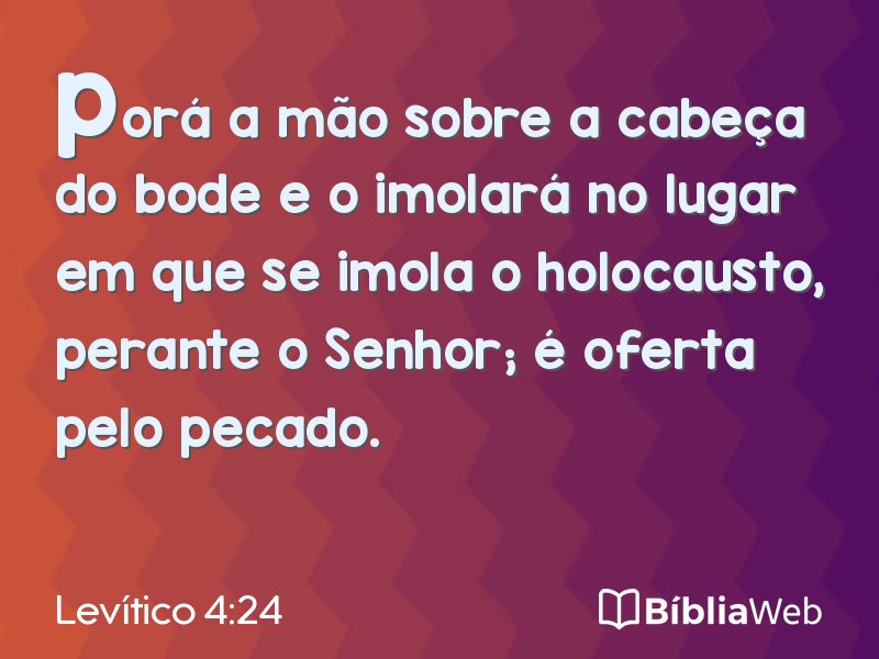 Levítico 4:24 em imagem para compartilhar