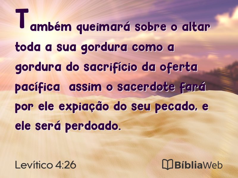 Levítico 4:26 em imagem para compartilhar