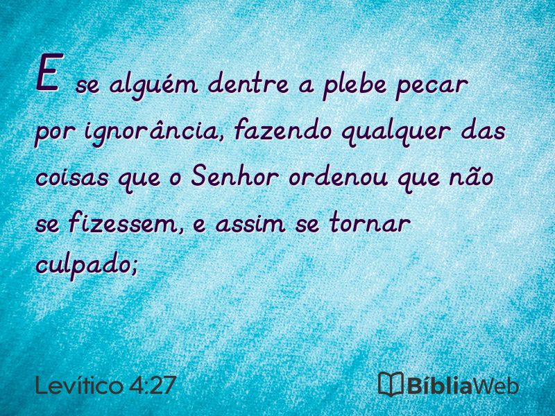 Levítico 4:27 em imagem para compartilhar