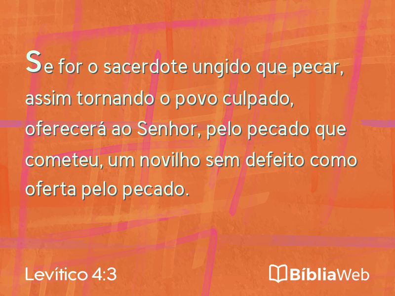 Levítico 4:3 em imagem para compartilhar