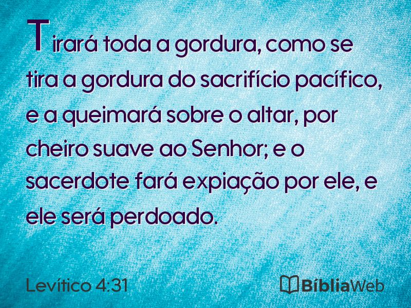 Levítico 4:31 em imagem para compartilhar