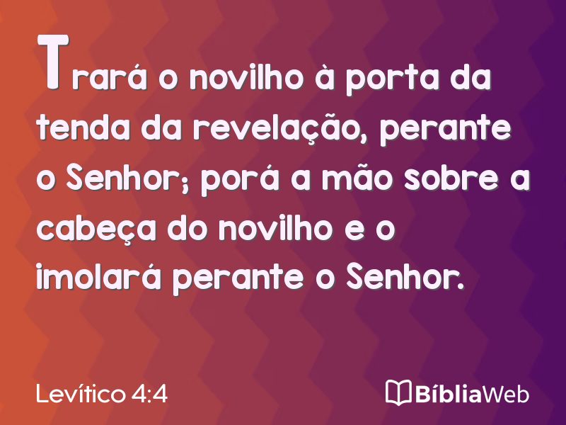 Levítico 4:4 em imagem para compartilhar