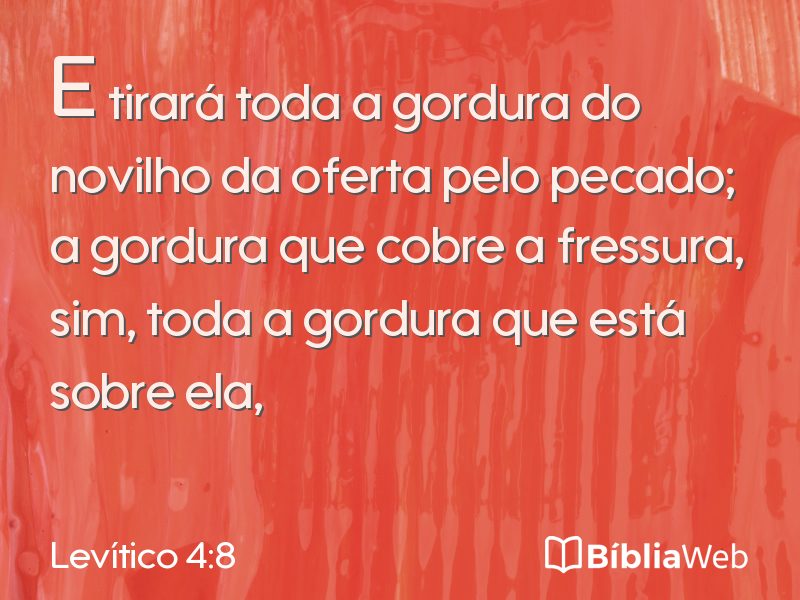Levítico 4:8 em imagem para compartilhar
