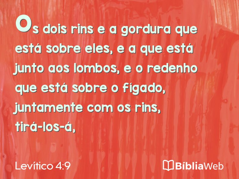 Levítico 4:9 em imagem para compartilhar