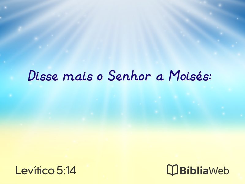 Levítico 5:14 em imagem para compartilhar