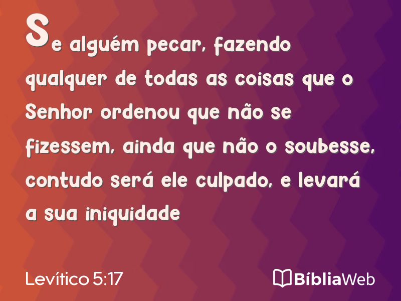 Levítico 5:17 em imagem para compartilhar