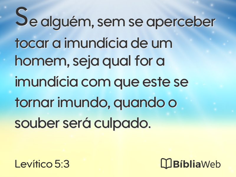 Levítico 5:3 em imagem para compartilhar