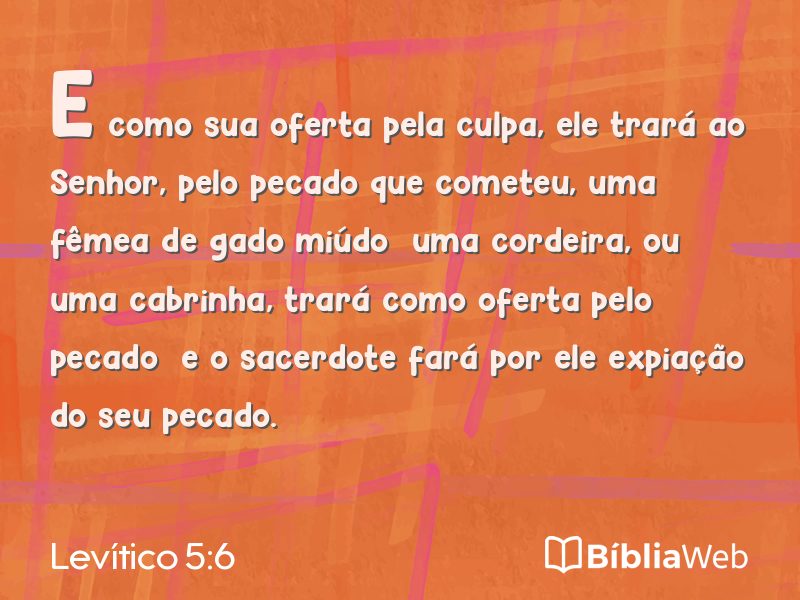 Levítico 5:6 em imagem para compartilhar