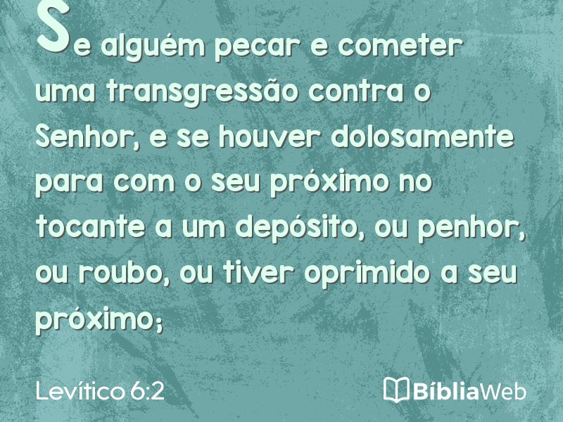 Levítico 6:2 em imagem para compartilhar
