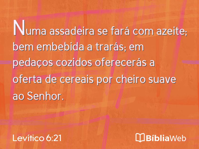 Levítico 6:21 em imagem para compartilhar
