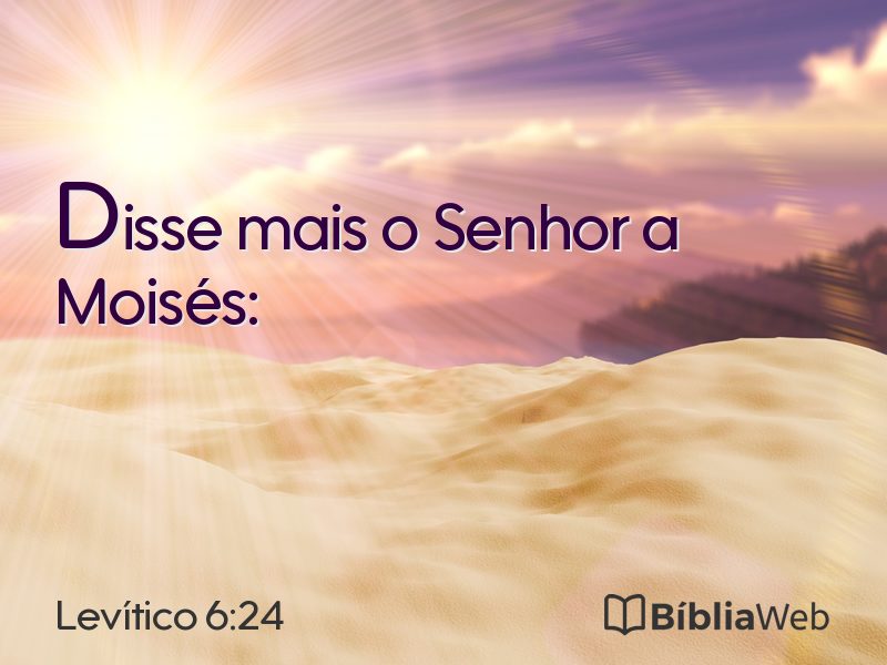 Levítico 6:24 em imagem para compartilhar