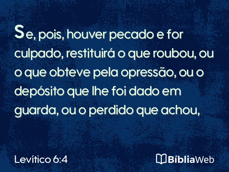 Levítico 6:4 em imagem para compartilhar