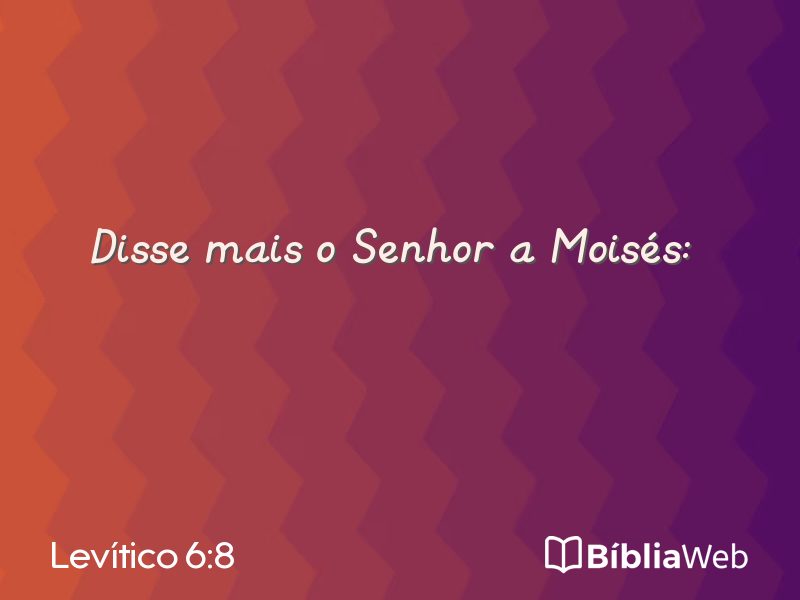 Levítico 6:8 em imagem para compartilhar