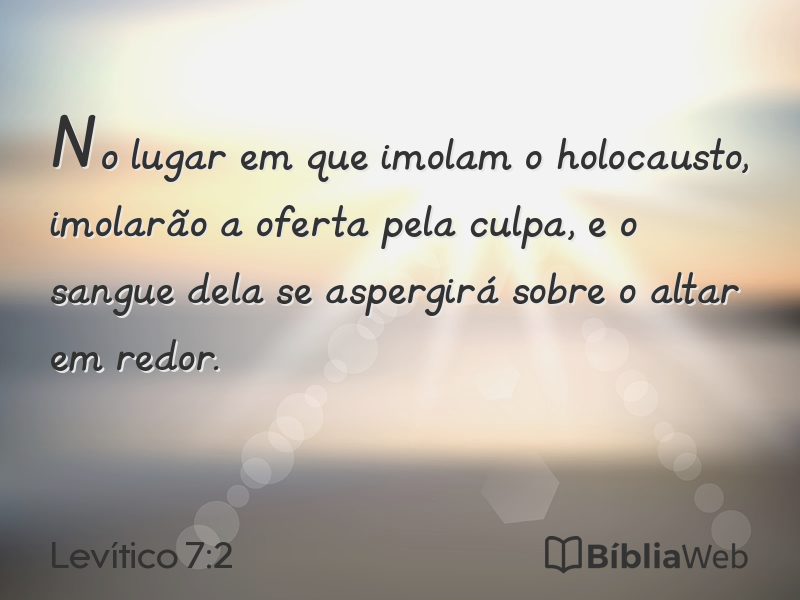 Levítico 7:2 em imagem para compartilhar