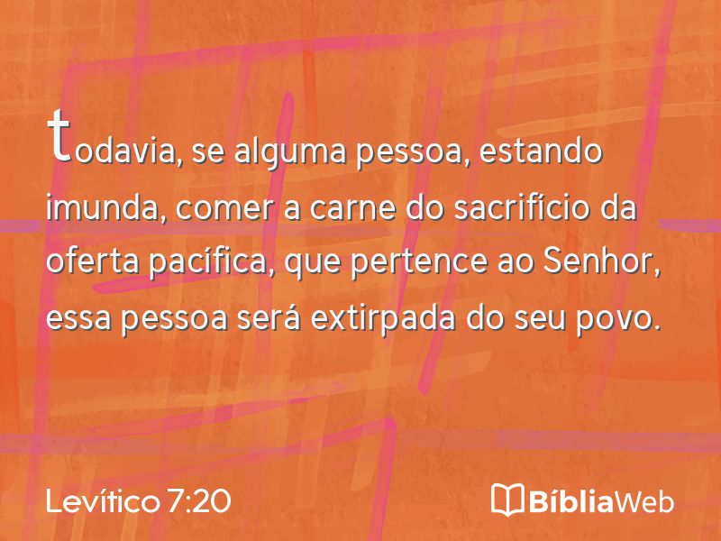 Levítico 7:20 em imagem para compartilhar