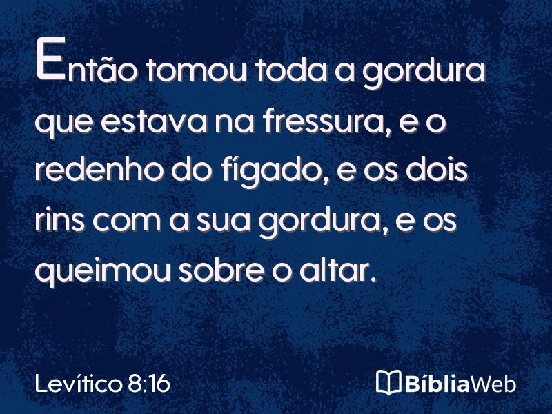 Levítico 8:16 em imagem para compartilhar
